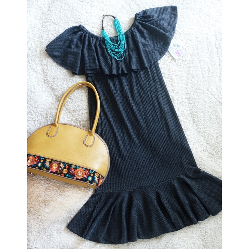 ✨NWT✨ LULAROE DARK GREY CICI DRESS